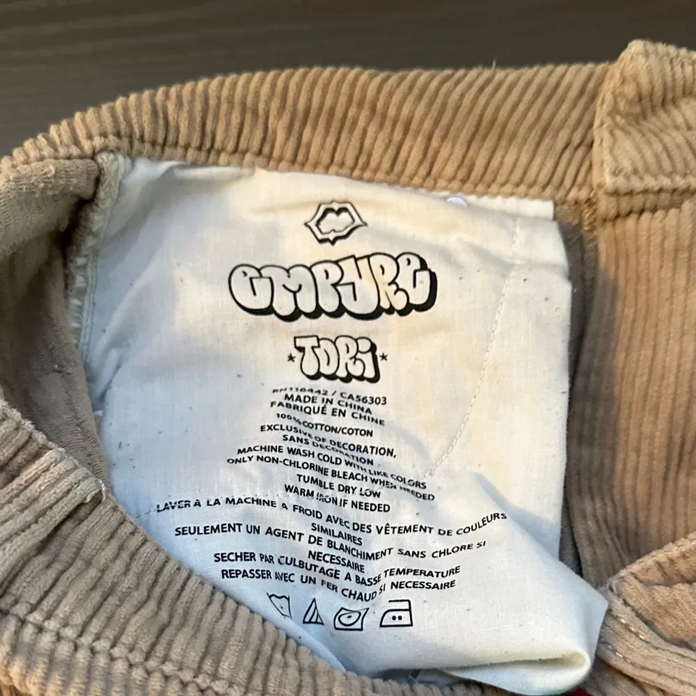 Empyre Tori Tan Corduroy Straight Leg Pants Size 0 - Picture 6 of 8